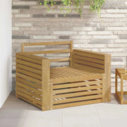 Divano da esterno Legno di Acacia Massello Bianco 3439141