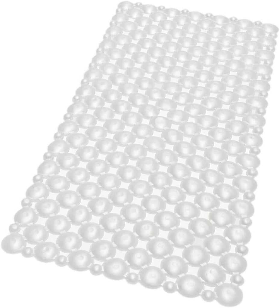 Tappeto Doccia Vasca Ventose Antiscivolo Tappetino Bagno Pvc 35x75 cm Antimuffa Bianco