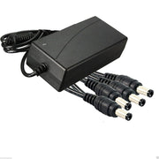 ALIMENTATORE STABILIZZATO TRASFORMATORE 12v 10A 4 USCITE TELECAMERE DVR STRISCE