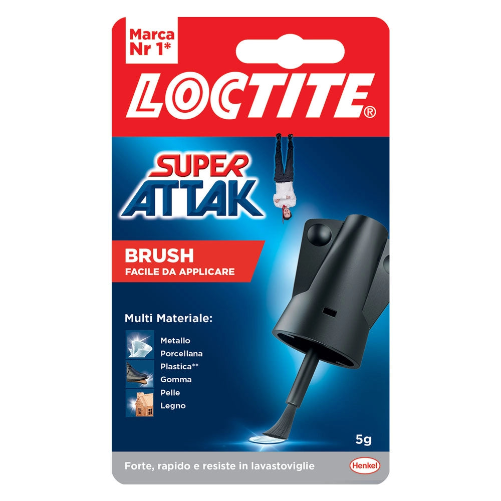 Super Attak Loctite Brush New 12 Pezzi in Cuoio 5 Gr