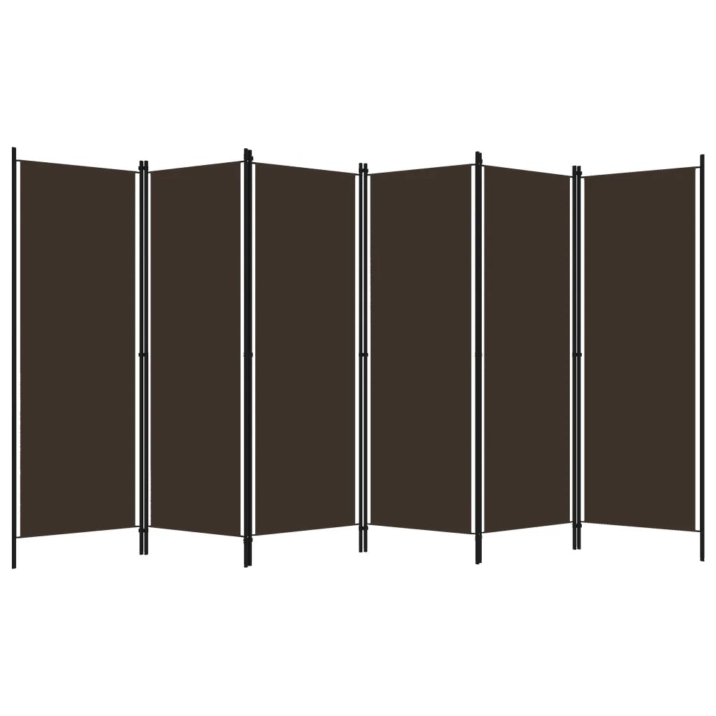 Paravento a 6 Pannelli Marrone 300x180 cmcod mxl 121204