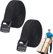 Set di stabiometri 2 pezzi 5M clip per bicicletta con chiusura a bozza con stantuffo cinghia elastica cinghia in pelle con chiusura corda da cucire cinghia per campeggio clip per bicicletta con chiusura cinghia di serraggio cinghia per auto con lacci