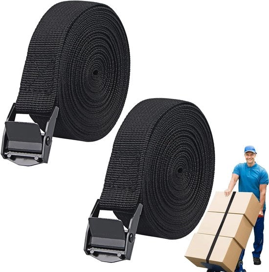 Set di stabiometri 2 pezzi 5M clip per bicicletta con chiusura a bozza con stantuffo cinghia elastica cinghia in pelle con chiusura corda da cucire cinghia per campeggio clip per bicicletta con chiusura cinghia di serraggio cinghia per auto con lacci