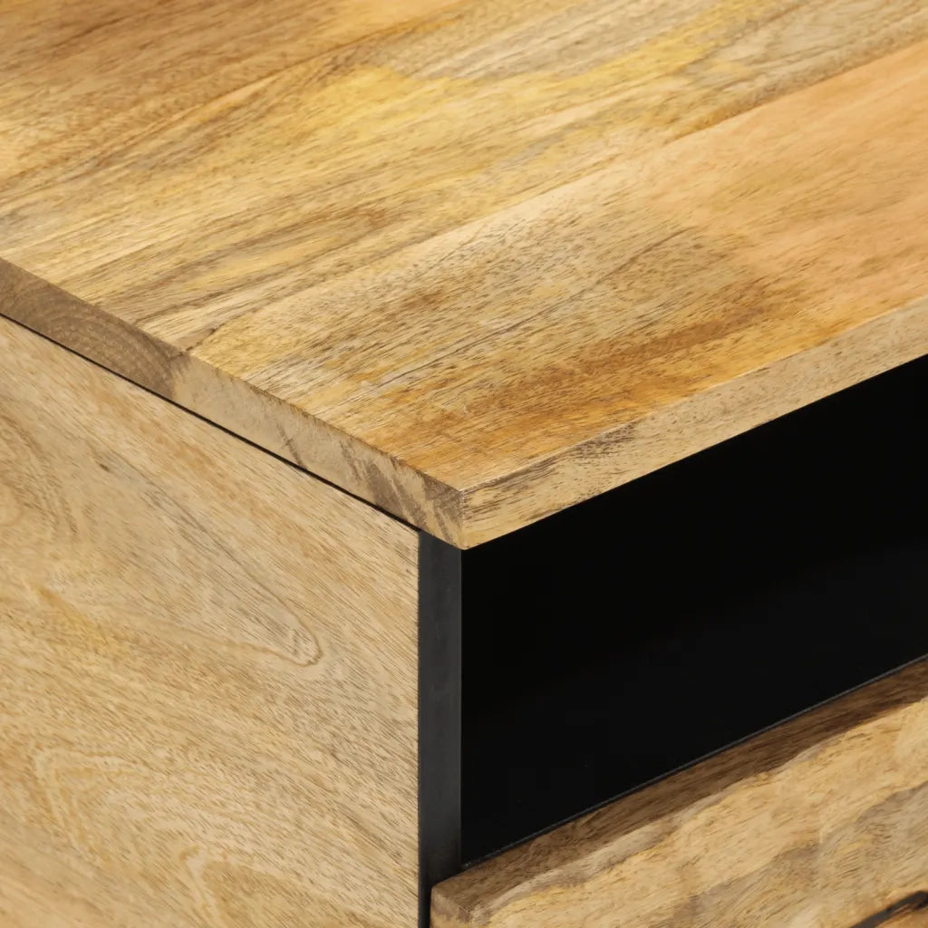 Tavolino da Salotto 80x54x40 cm in Legno Massello di Mango 356904