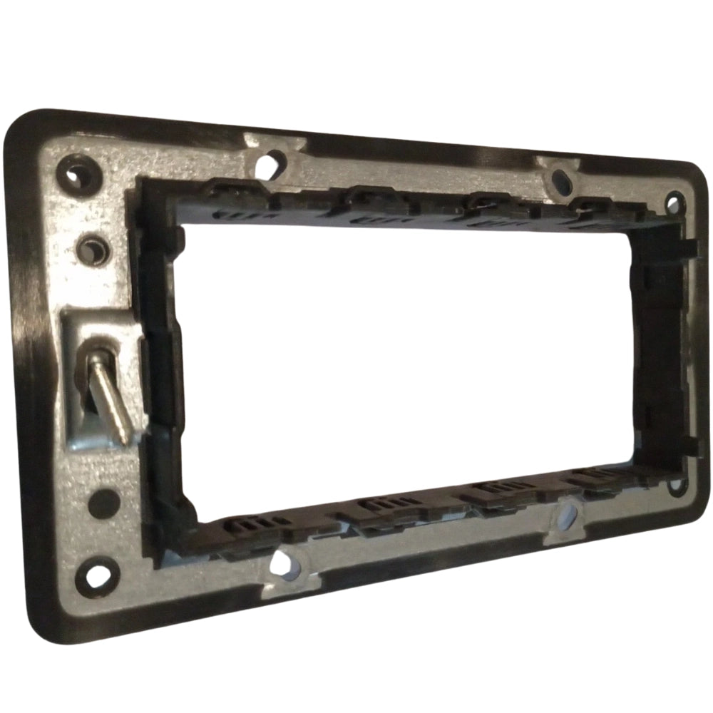 Vimar serie eikon supporto con viti plurimodulo installazione sicura e stabile *** numero posti 4 moduli, confezione 1