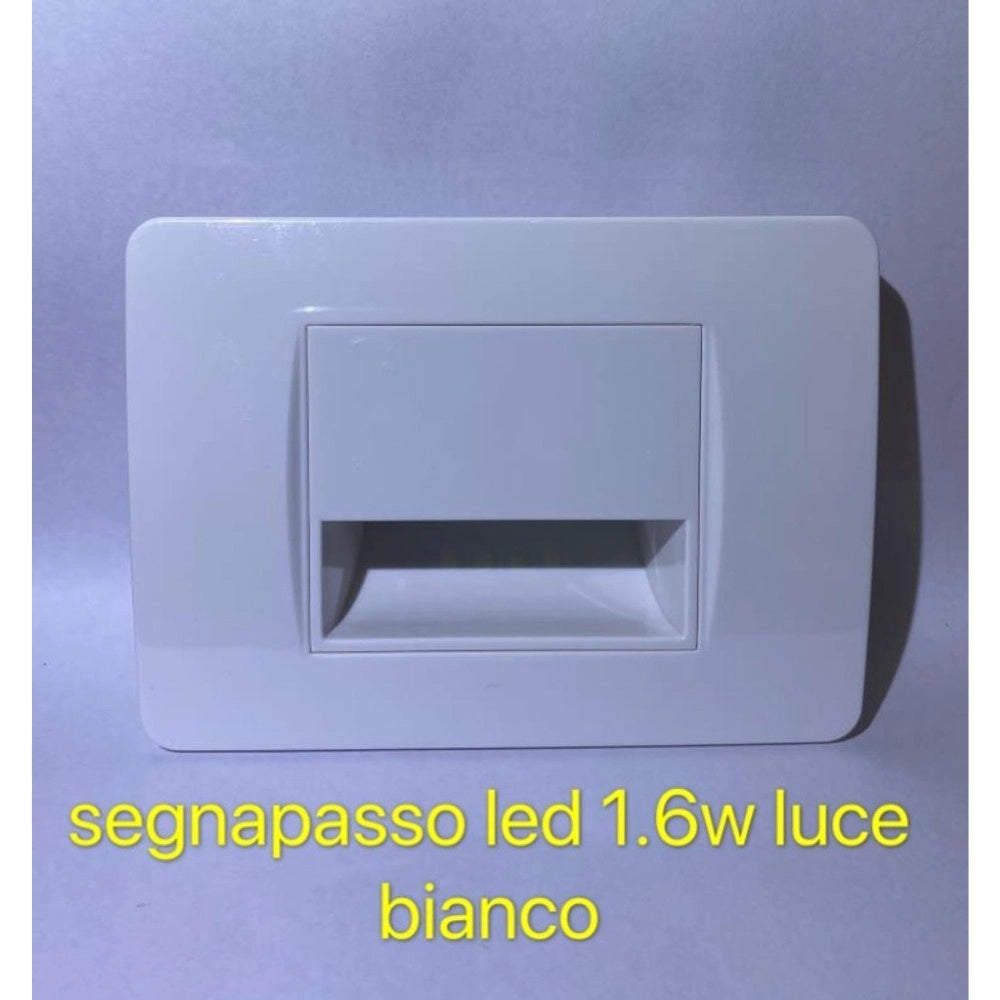 Trade Shop - Segnapasso Led Da Incasso 1.6w Bianco Luce Per Scale E Corridoi -