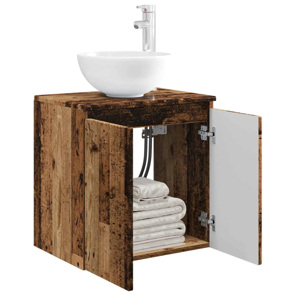 Mobile Lavabo da Parete Legno antico 49,5 x 41 x 64,5 cm 890400