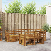 Set divani 7 pcs Naturale Legno di Acacia Massello 3374969