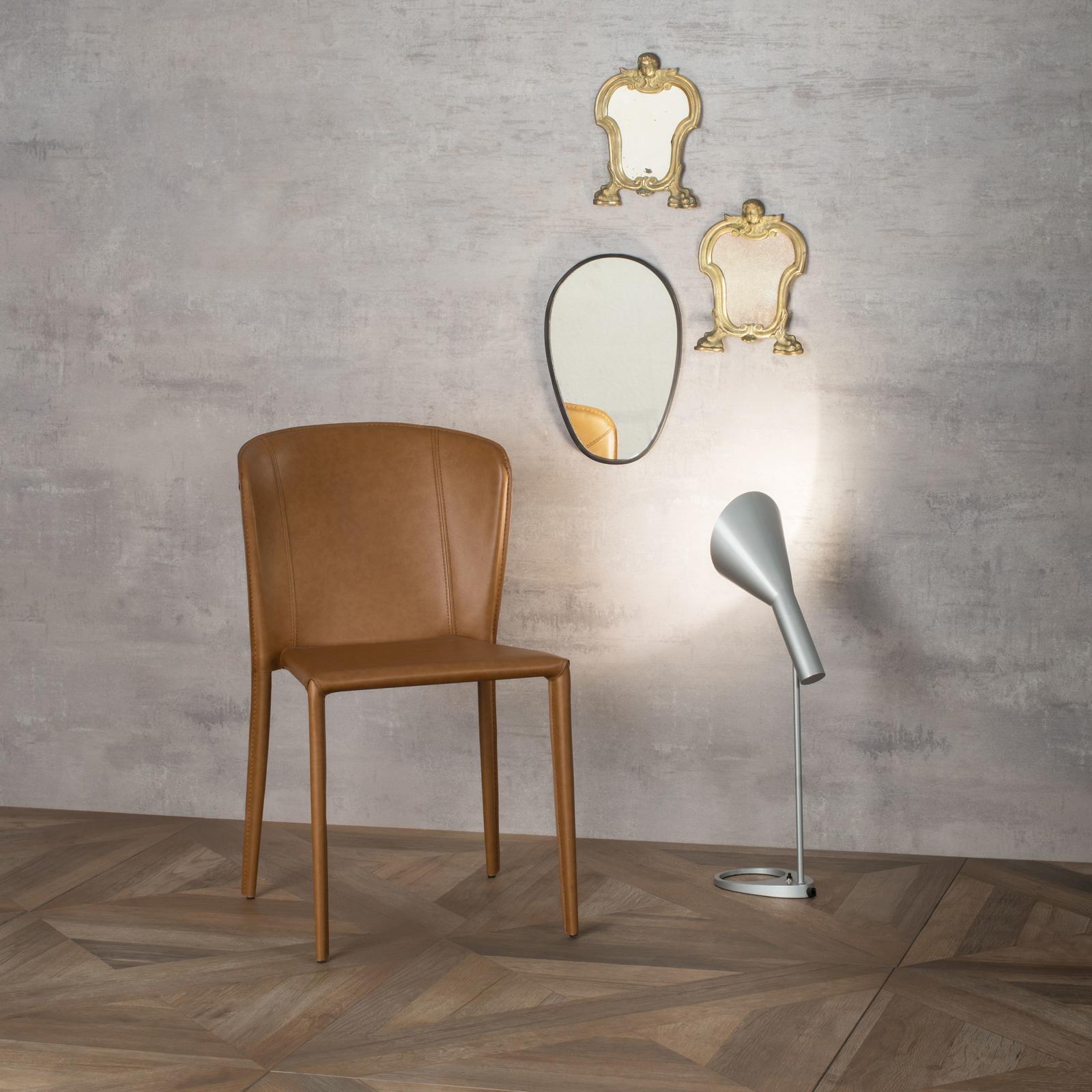 Set 4 Sedie 49x56xH82 cm in Similcuoio Break Whisky