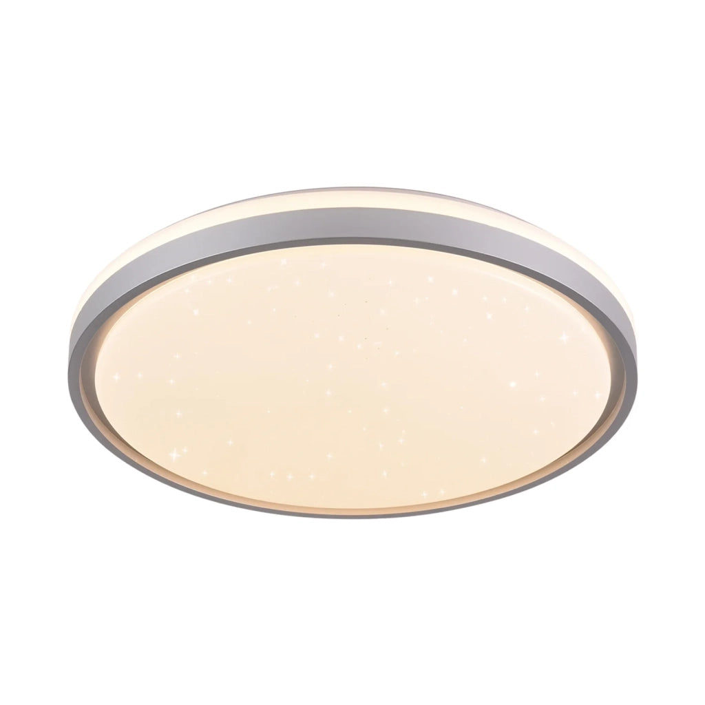 LÚZETE - PLAFÓN LED 58W PW LED REGULABLE BLANCO PLATA CIRCULAR TELLUS