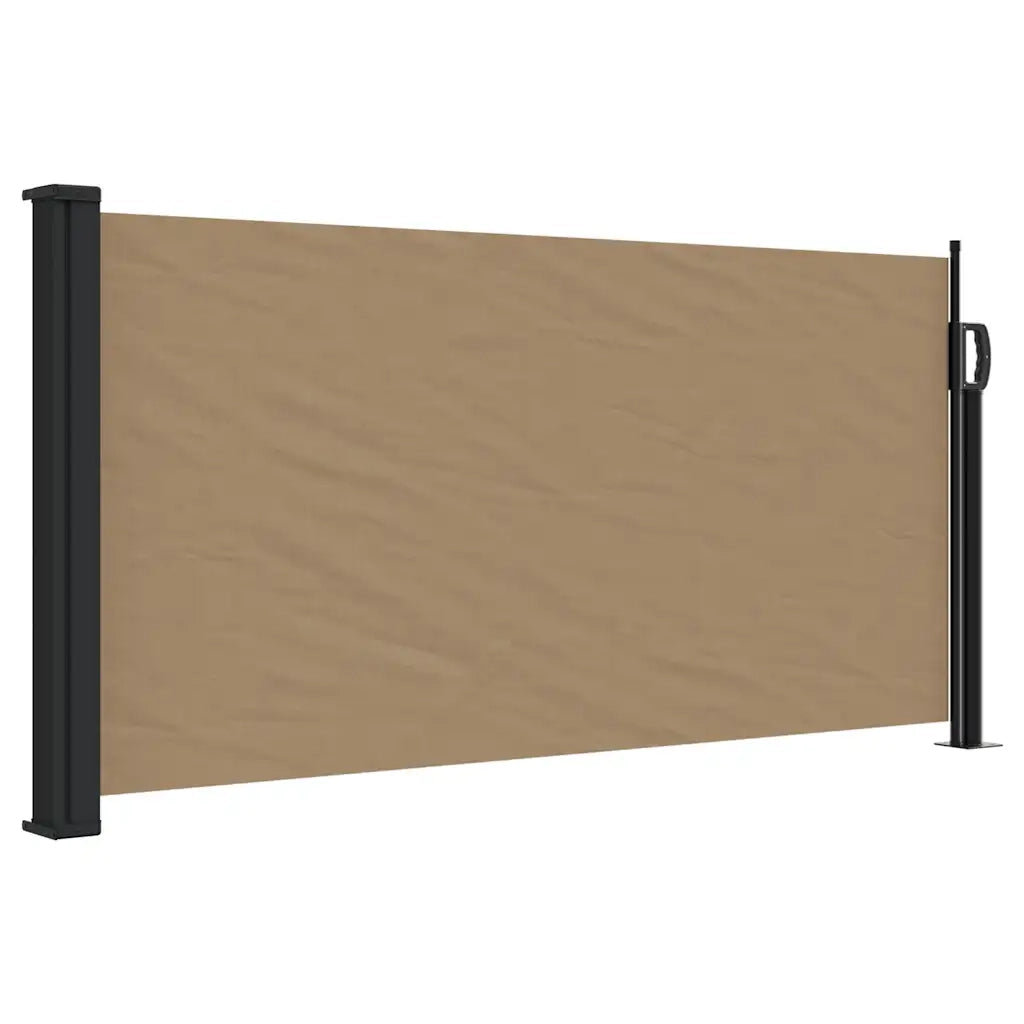 Tenda da Sole Laterale Retrattile Tortora 100x500 cm 4004394