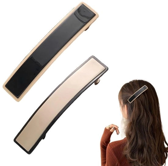 Set di Spilloni per Capelli Grande - Accessori per Capelli Eleganti - Antiscivolo - Per Signorine - Leggero - 2 Colori
