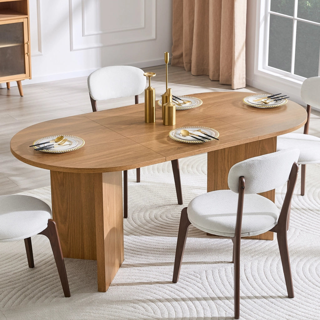 Tavolo da Pranzo Ovale per 4-6 Persone ¨C Xylo ¨C Legno, Moderno, 180 cm