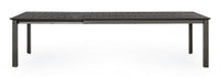 Tavolo Allungabile Konnor 200-300x110 cm Antracite in Alluminio
