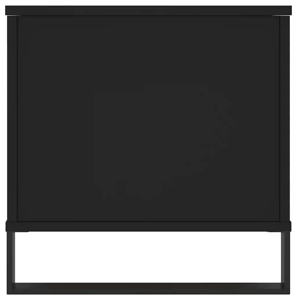 Tavolino da Salotto Nero 90x44,5x45 cm in Legno Multistrato 830981