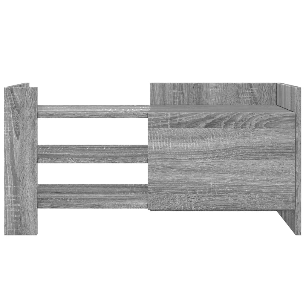 Mobile Porta TV Grigio Sonoma 80x35x40 cm in Legno Multistrato