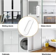 Porta scorrevole ovale autoadesiva attrae 4 pezzi - Lega di alluminio - Maniglia inculata - Porta scorrevole a scorrimento - Porta a cassetti - Cassetti - Carico - Bianco 100 mm