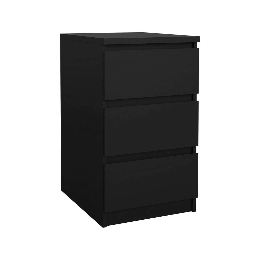 Cassettiera Accudino, Settimino multiuso, Comò camera da letto, Mobile con cassetti, 50x40 h70 cm, Nero
