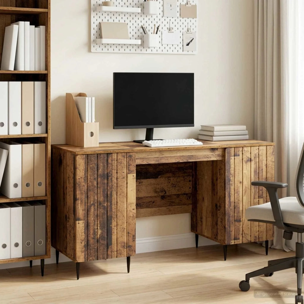 Scrivania Legno antico 142,5 x 50 x 75 cm Legno ingegnerizzato 3414592