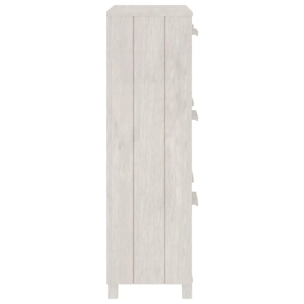 Scarpiera mobiletto portascarpe mobile ingresso/corridoio/soggiorno 59,5 x 35 x 117 cm legno di pino bianco 02_0021860
