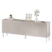 Madia Carema, Credenza 2 Ripiani, 200.5x42x75h cm Beige