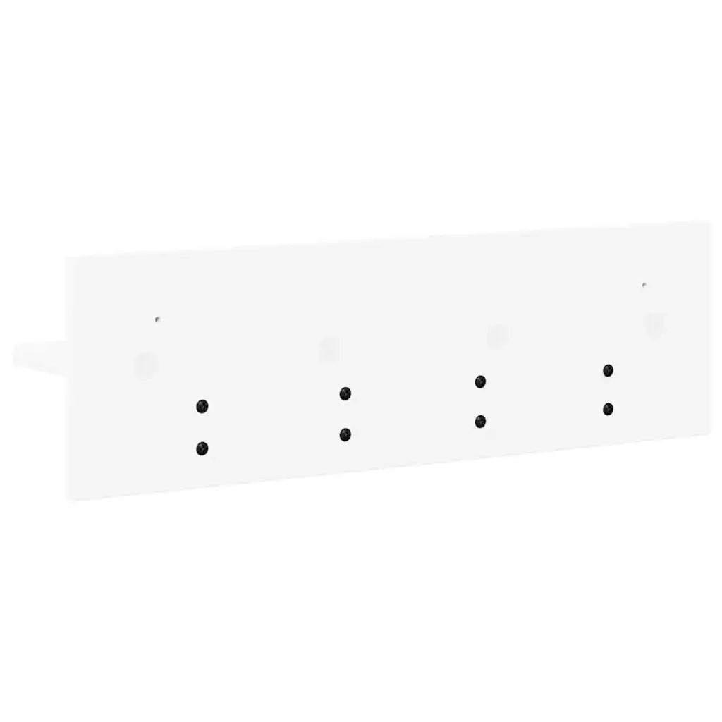 Appendiabiti a muro A parete Bianco 60 x 10,5 x 18 cm 874387