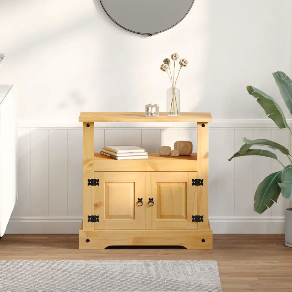 Mobile Porta TV Legno Pino Messicano Corona Range 80x43x78 cm cod mxl 13295