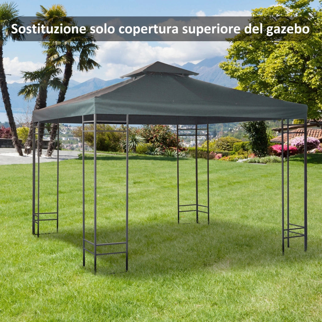Tetto Gazebo 3x3m ¨C zephmum ¨C Grigio Antracite