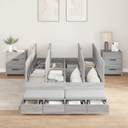 Letto grigio sonoma 120x200 cm