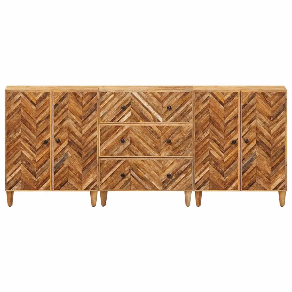 Armadi di Stoccaggio 3 pcs Marrone 60 x 33,5 x 75 cm