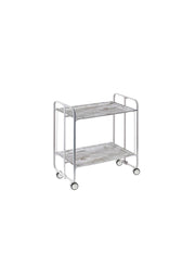 Carrello da cucina pieghevole grigio con ruote BAUHAUS 2 ripiani