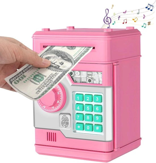 Cassa di Risparmio Elettronica per Bambini con Password - Regalo Perfetto per Compleanno e Festa dei Bambini