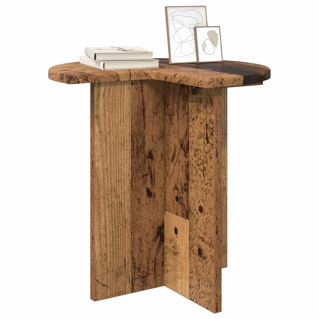 Tavolo laterale Legno antico Ø 39 x 38 cm Legno ingegnerizzato 8001093