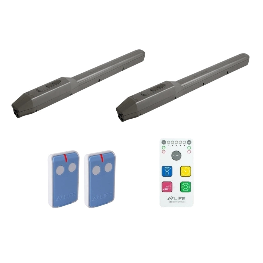 KIT PER CANCELLO A BATTENTE LIFE SETUP OP5 UNI L DL EASY 1KE0110001 AUTOMAZIONE