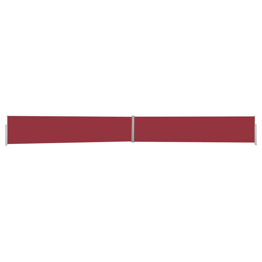 Tenda da sole laterale retrattile/schermo protettivo per patio giardino terrazza balcone 140 x 1200 cm rosso 02_0007237