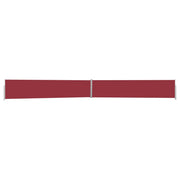 Tenda da sole laterale retrattile/schermo protettivo per patio giardino terrazza balcone 140 x 1200 cm rosso 02_0007237
