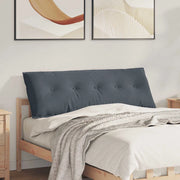 Cuscino per Schiena Grigio scuro 140 x 50 cm Tessuto in Cords