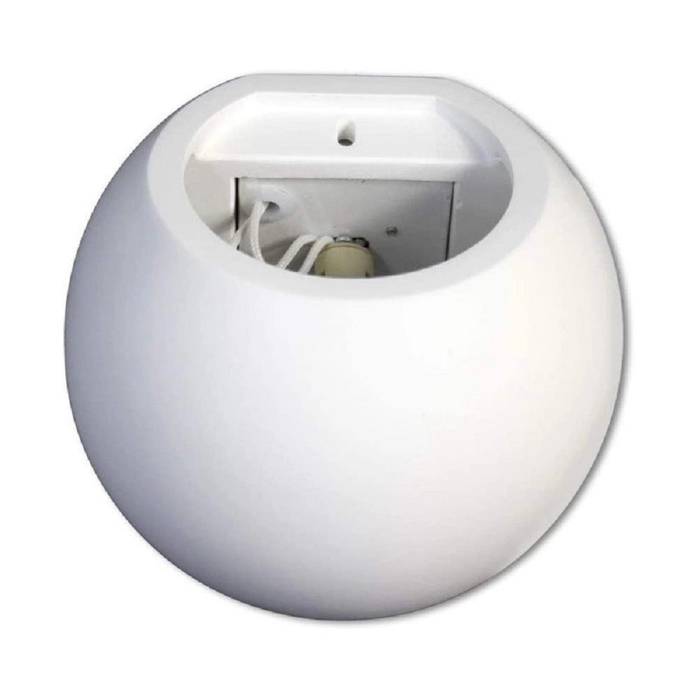Trade Shop - Applique Da Parete In Gesso Tondo Up E Down Lampada Attacco G9 Verniciabile E07 -