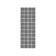 Trade Shop - Set 2 Confezioni 36 Pezzi Gommini Feltrini Quadrati 2.5x2.5cm Antigraffio Sedie -