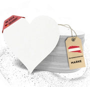 Set di Veline di Cartone - 100 pezzi, Forma a Cuore (9,3 x 9,3 cm) - Fatto in Germania - Sottosterelle Vuote per Dipingere e Artigianato - Il Set di DIY Perfetto per le Anime Creative