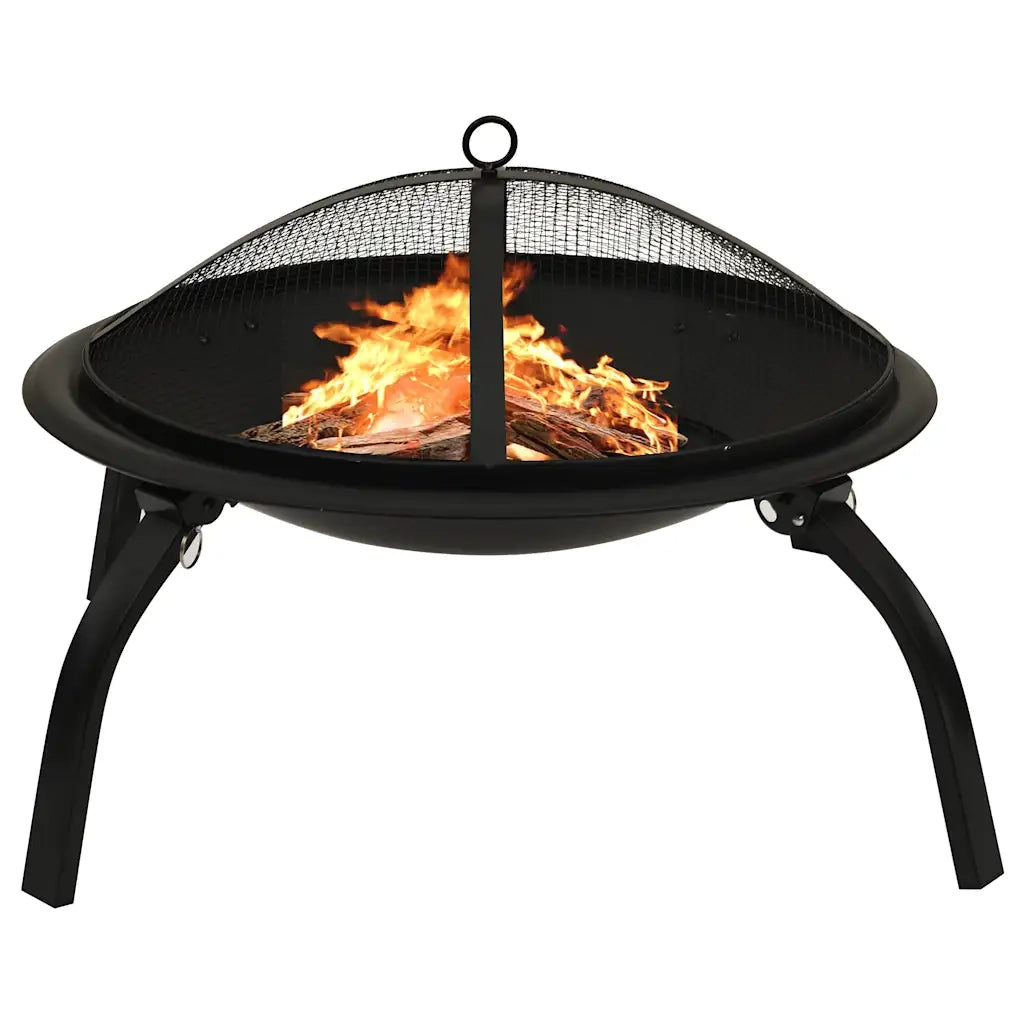 Braciere e Barbecue 2 in 1 con Attizzatoio 56x56x49 cm Acciaio CFW6624601