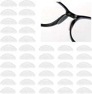 Siliconen neuskussentjes 20 paia con protezioni antislip trasparenti per occhiali e occhiali da sole - 1 mm di spessore - Comfortevoli e antislip