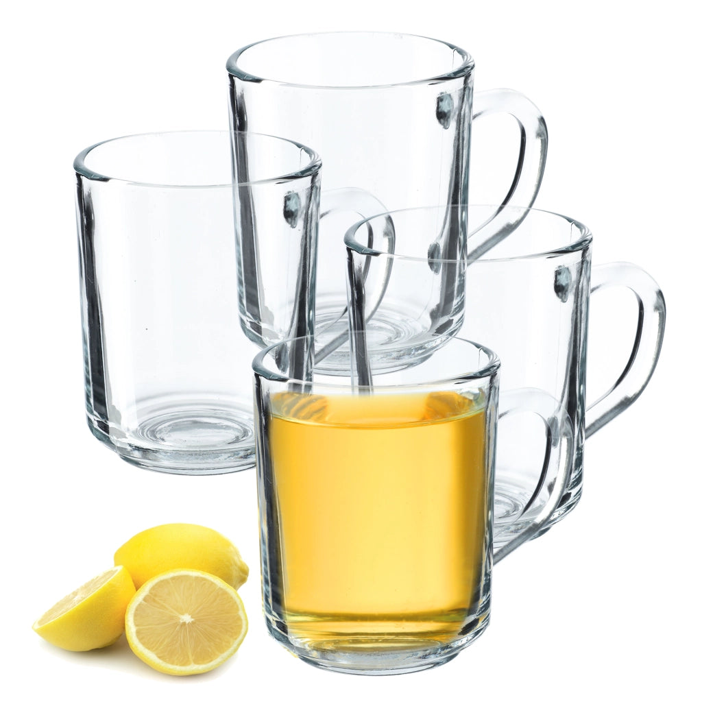 Bicchieri KADAX per tè, caffè e altre bevande con manici, set da 4 pezzi, 240 ml