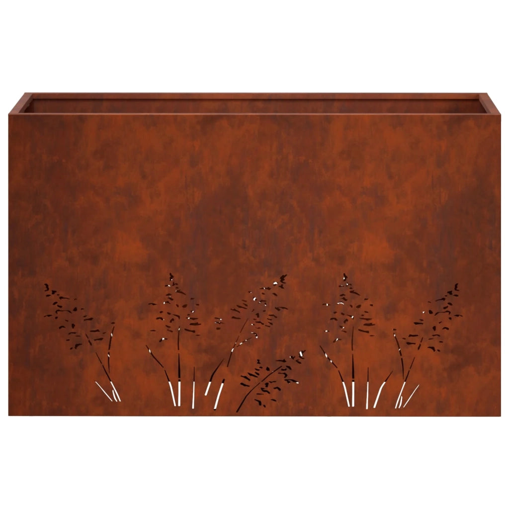 Vaso da giardino Ruggine 80 x 20 x 49 cm Acciaio Corten 8005832