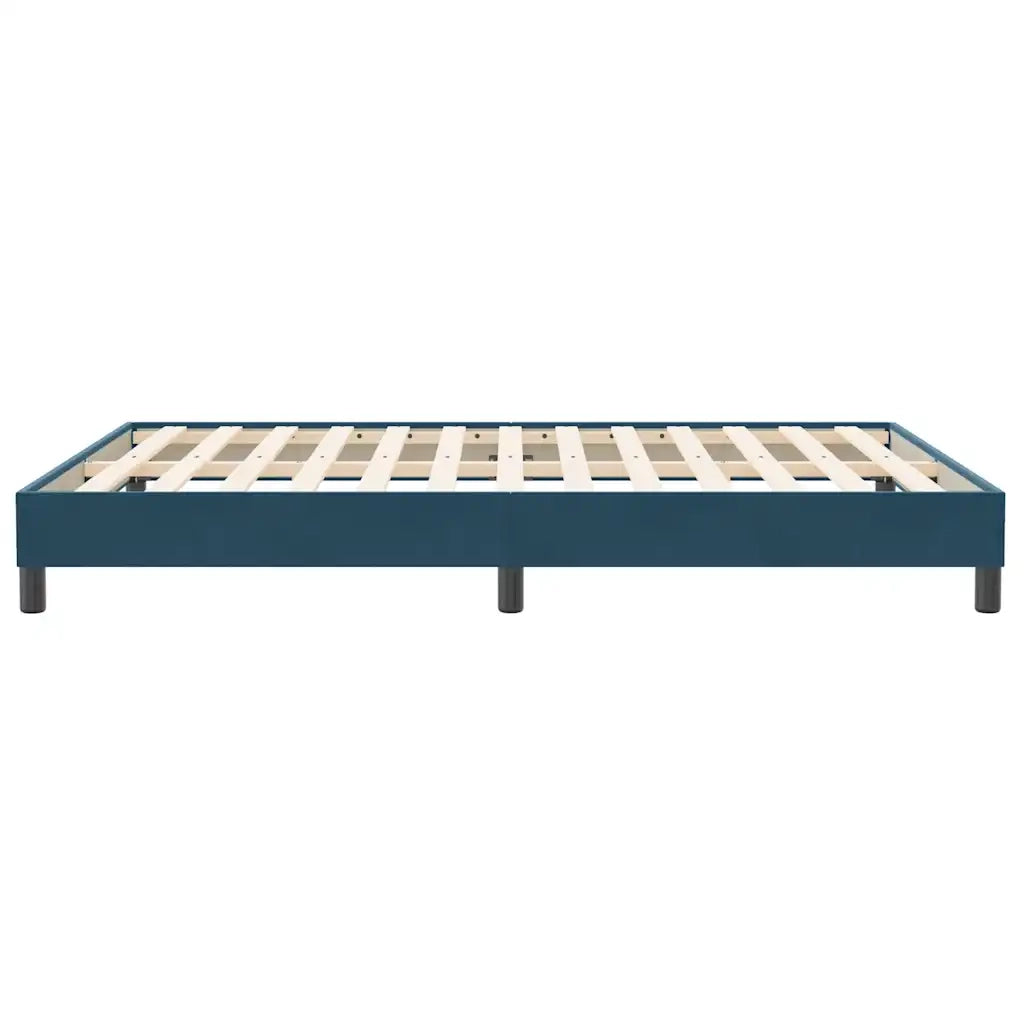Giroletto senza Materasso Blu Scuro 140x210 cm in Velluto