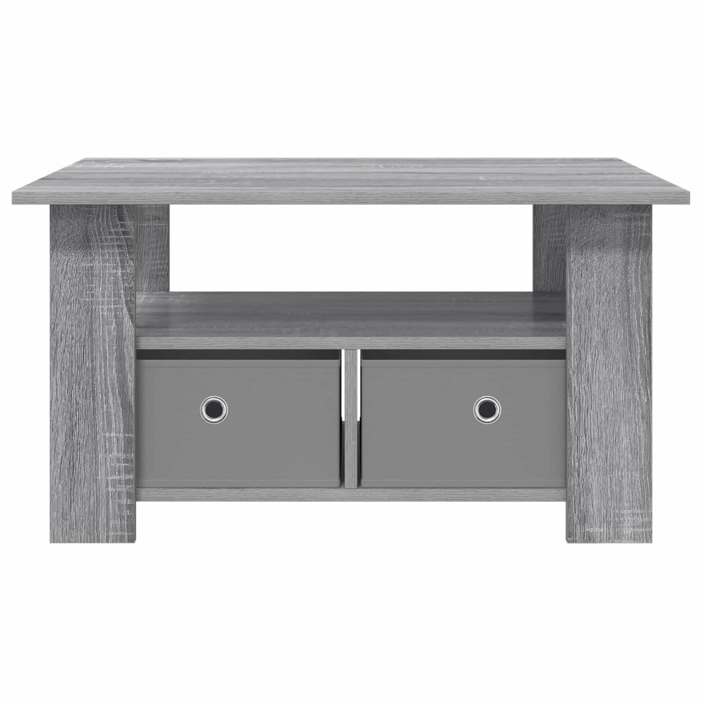 Tavolino da salotto con cassetto Grigio Sonoma 77 x 55 x 42 cm