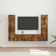 Set mobile TV 6 pcs Rovere fumé Legno multistrato