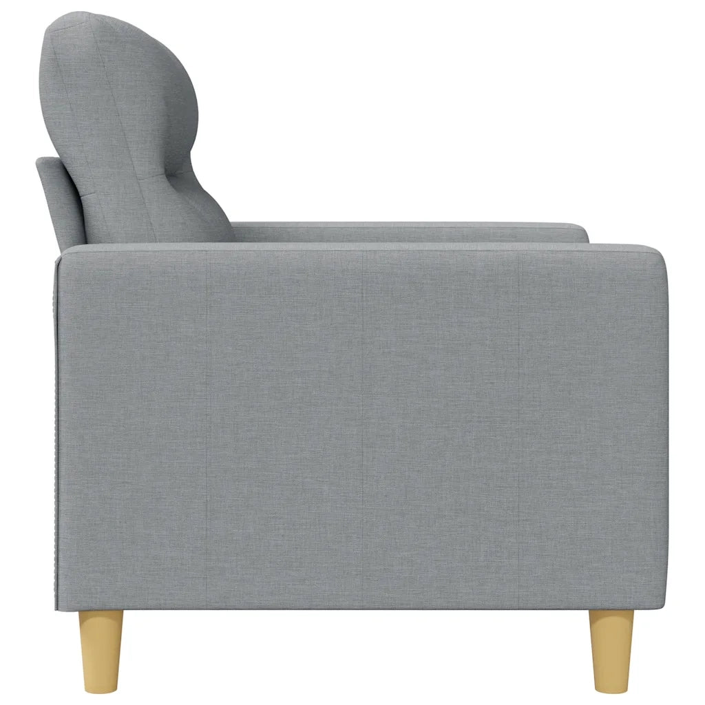 Poltrona-Divano Sedia Grigio Chiaro 60 cm in Tessuto 748359