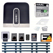 FAAC RAPID C720 KIT 4MT CREMAGLIERA NYLON AUTOMAZIONE CANCELLO SCORREVOLE 400KG