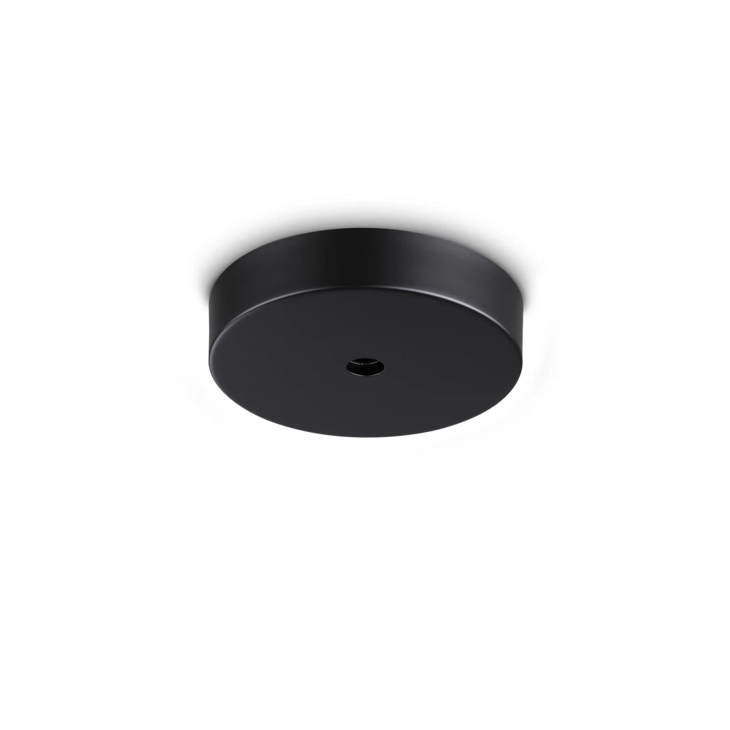 Rosone Sospensione Collezione MAPA Finitura Nera Diametro 22 cm Ideal Lux